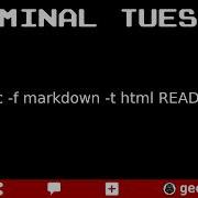 Convert Markdown To HTML With Pandoc TerminalTuesday