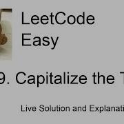 2129 Capitalize The Title Leetcode Easy