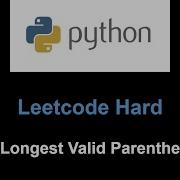Leetcode 32 Longest Valid Parentheses
