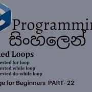 C Programming In Sinhala Part 22 Nested Loops For While Do While