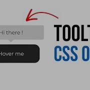 HTML CSS Tooltip On Hover