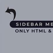 Simple Sidebar Menu Using HTML CSS CSS Tricks