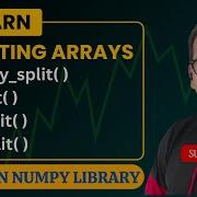 SPLITTING ARRAY SPLIT ARRAY SPLIT VSPLIT HSPLIT IN NUMPY PYTHON PROGRAMMING