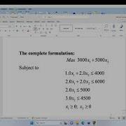 Linear Programming In QM For Windows