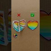 Perfect Cut Rainbow Heart Flawless Color Precision Chanafavors Heartbroken Papercraft