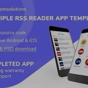 News RSS Collection Mobile App Template Script Source Code For Sale