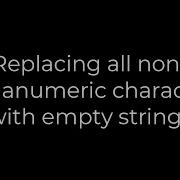 Java Replacing All Non Alphanumeric Characters With Empty Strings 5solution