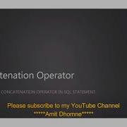 SQL Concatenation Operator MySQL Concatenation Operator