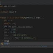 TIPE DATA DAN VARIABEL JAVA