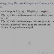 Categorical Data Analysis Count Regression Discrete Changes In Predicted Probabilities