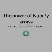 Python Tutorial The Power Of NumPy Arrays
