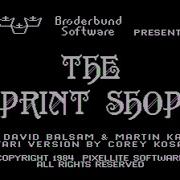 The Print Shop Y Atari XMM801