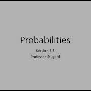 Statistics Chapter 5 Part 2