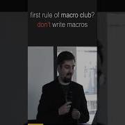 First Rule Of Macro Club James Reeves
