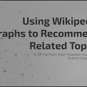CS 225 Final Project Related Topics Using Wikipedia Graphs