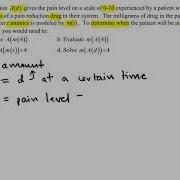 Composite Functions Example 5 Real World Application