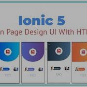 Ionic 6 Modern UI Design Page
