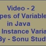 Types Of Variables In Java In Hindi By Sonu Study
