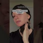 Blackout Neck Gothic Makeup With BLACK FOUNDATION