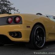 Ferrari 360 W Custom Exhaust LOUD Sounds On The Highway