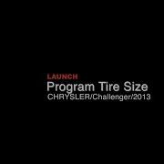 Launch Chrysler Program Tire Size