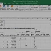 Spreadsheet Simulation Model Single Server Queueing System BY CUSTOMER Model 2