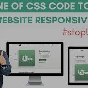 One Line Of Code To Make Website Responsive CSS Units CSS Master Series In Hindi In 2020