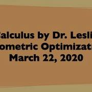 Dr Leslie Geometric Optimization OP 5