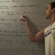 Linear Motion With Constant Acceleration With Derivations
