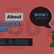AMAZING FULLSCREEN NAVIGATION BAR WITH CRAZY ANIMATIONS