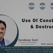 C Oops Use Of Constructor And Destructor
