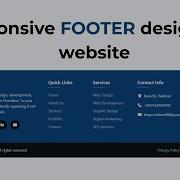 Responsive Footer Bootstrap 5 Build A Professional Footer With Social Media Icon