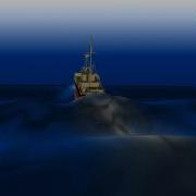 Ship In Rough Sea FLOW 3D Simulation