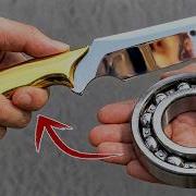 Making A Beautiful Combat Knife Out Of Bearing