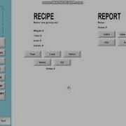 RECIPE REPORT INDUSOFT WEB STUDIO