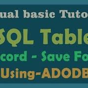 How To Save Record In SQL Table Using VB6 Visual Basic SQL Connectivity Data Save With PDF