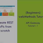 1 SoftwareAG WebMethods API Gateway Tutorial Building Rest APIs From Scratch