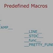 Built In Preprocessor Directive C Program