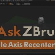 AskZBrush How Can I Recenter My Subtool In One Axis