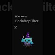 Backdrop Filter Widget In Flutter
