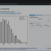 StatKey SamplingDistribution With Proportion