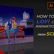 How To Create LoFi Chill Animation Video Edit Loop After Effects Photoshop Illustrator