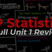 AP Statistics Unit 1 Review Exploring One Variable Data EVERYTHING YOU NEED TO KNOW