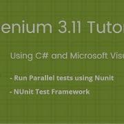 13 Selenium 2018 Tutorial Using C Visual Studio How To Run Parallel Tests With NUnit