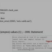 Oracle Database PLSQL Trigger