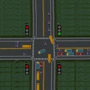 Traffic Intersection Simulation Using Pygame Part 2