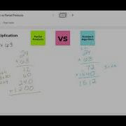 Multiplication Standard Algorithm Vs Partial Products Google Jamboard