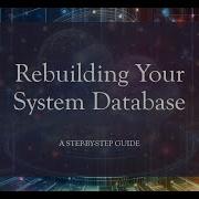 SQL Server How To Rebuild System Database Master Databases In SQL Server