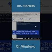 How To Config NIC TEAMING On Windows Shorts