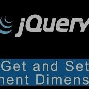 Get And Set Element Dimensions JQuery Ultimate Programming Bible